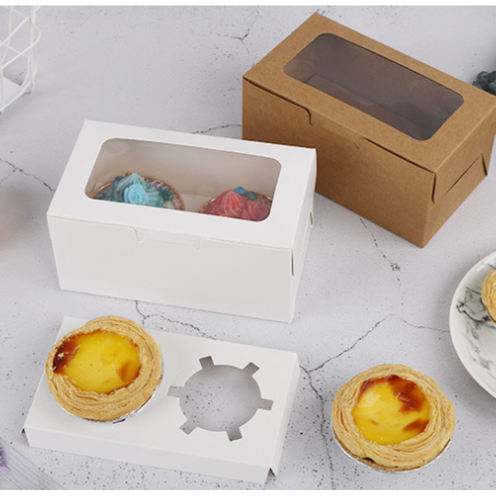 Cupcake Box With Window Wholesale | Pack 500